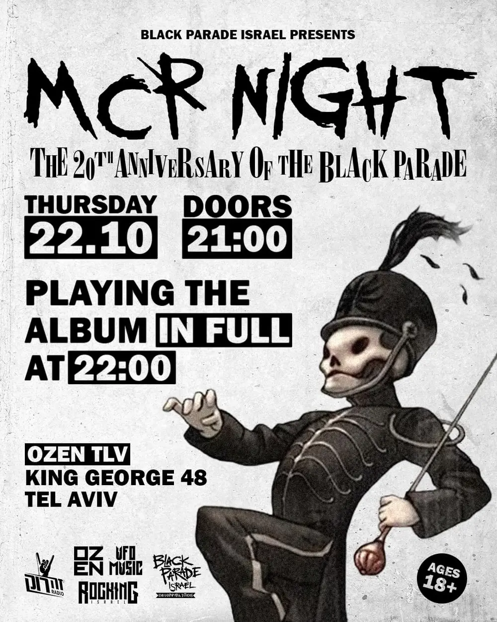 מסיבת 20 שנה ל-"THE BLACK PARADE": תמונת האירוע